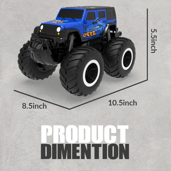 SUV Toys RC Car Truck Toys Remote Control Cars Body Waterproofing Suitable for All Terrain 4WD Off-Road Car Gifts Presents for Boys/Girls Ages 6+