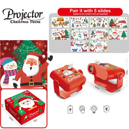 Christmas Projection Lamps Children Projector Torch Lamp Bedtime Story Book Early Education Toy Baby Gifts Christmas Projector