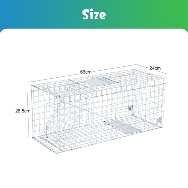 Possum Trap Animal Humane Bird Rabbit Mouse Cat Cage Live Safe Catch Racoon Groundhog Armadillo Dog Hare