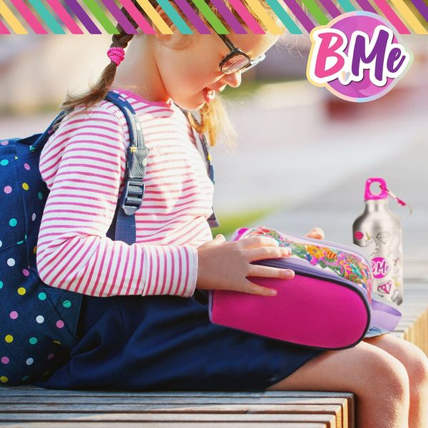 2in1 Color DIY Stainless Steel Water Bottle Backpack Decorate Your Own for Girls boys 8 Markers Birthday Christmas Gift for Kids Children Age 6+