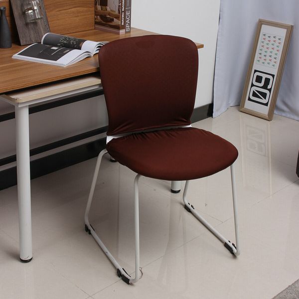 2Pcs Elastic Office Chair Cover Computer Rotating Chair Protector Stretch Armchair Seat Slipcover Decoration#5