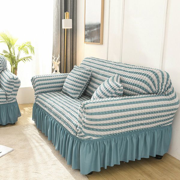 2 Seaters Elastic Sofa Cover Spandex Chair Seat Protector Stretch Couch Case Slipcover Decorations Coffee