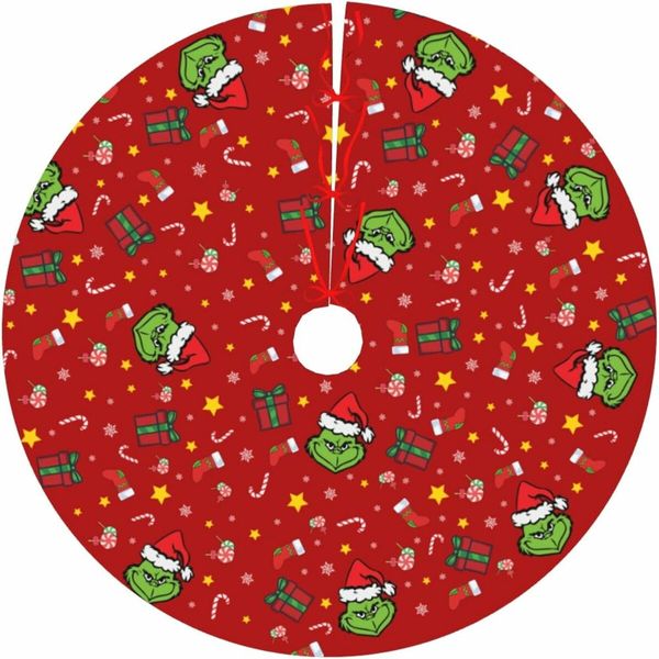 Christmas Tree Skirt ,Christmas Tree Decorations ,Christmas Ornament for Home Decor for Xmas Party Supplies Gift(L,122 CM)