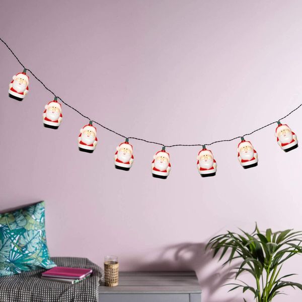 3m Santa Claus PVC String Lights Christmas   Decorations String Lights 20LED Santa Claus Decorations Lights  for Party Xmas Tree Decor Kid's Room