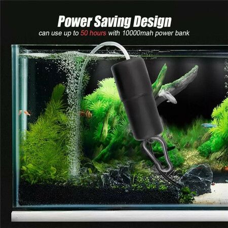 Solar Power 20W Monocrystalline Silicon Portable Solar Oxygenator with USB for Outdoor Aquariums and Fish Tanks Pond