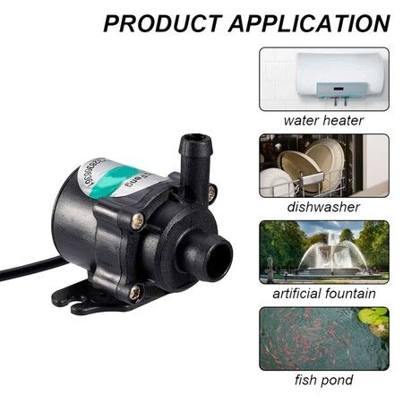 Solar Water Pump 10W 12V Brushless Solar Panel Kit Powered Fountain Pond Plastic for Fish Water Pool Garden Decoration