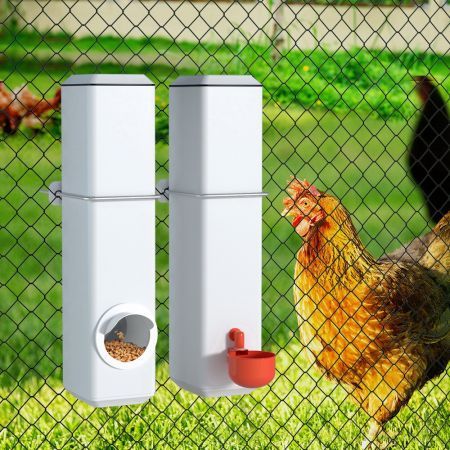 Giantz Chicken Feeder 4L Water Dispenser Automatic Waterer