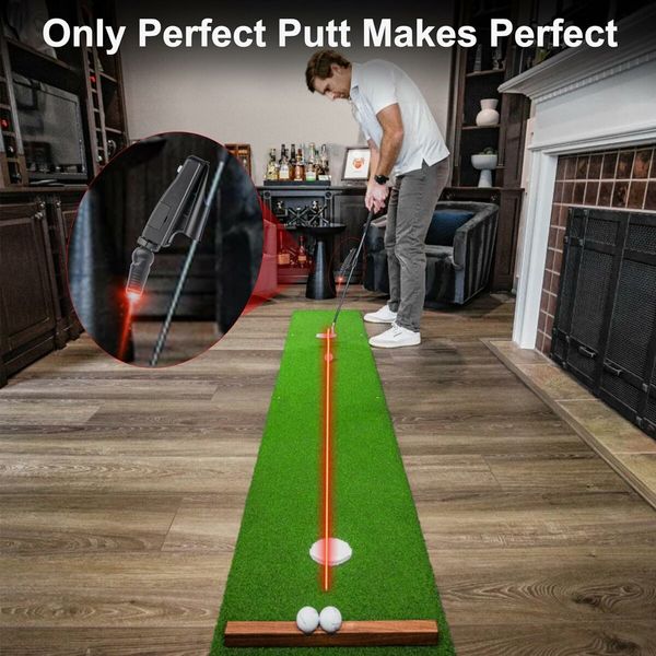 Golf Putter Laser Sight Pointer Golf Training Aids for Putting Practice Swinging Plane Corrector