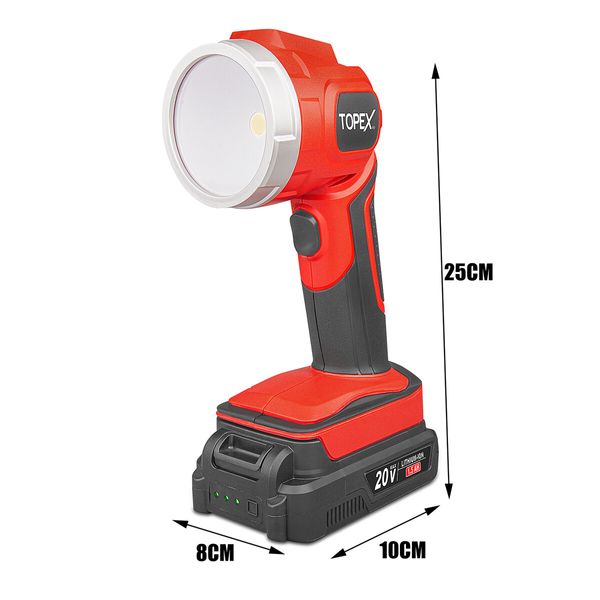 20V LED Light 300 Lumen Lightweight LED Torch w/ Battery & Charger