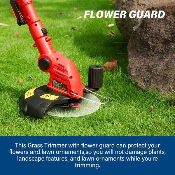 20V Cordless Grass Trimmer,2-in-1 Weed Trimmer/Edger Lawn Tool Lightweight Skin Only without Battery