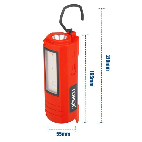 12V Cordless LED Worklight Lithium-Ion LED Torch Skin Only without Battery