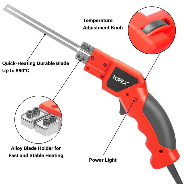 150W Electric Hot Knife Heavy Duty Foam Cutter Styrofoam Foam Cutting Machine w/ Blade