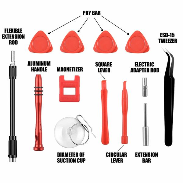 112Pcs Precision Screwdriver Set Screw Driving Bit Repair Tools Kit