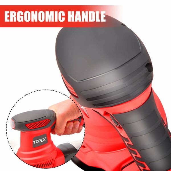 300W Random Orbital Sander Polisher Variable Speed +15pcs Sand Papers