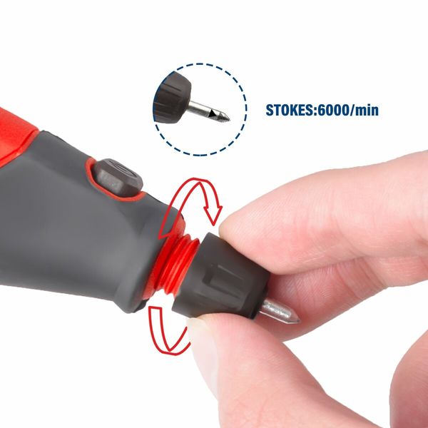 13W Electric Engraver Mini Versatile Etching Tool Kit With Stencils 2 Tips For Glass Metal Wood Plastic