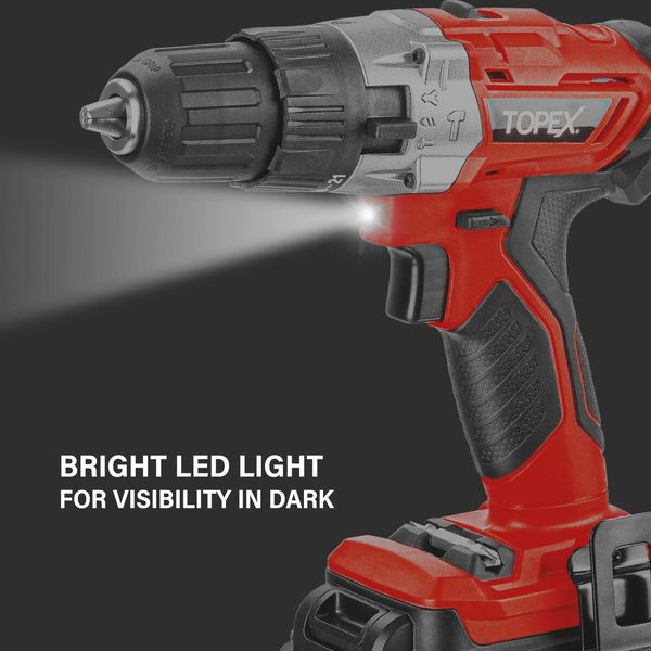 20V Lithium-Ion Cordless Drill Driver Impact Hammer drill w/ Battery Charger