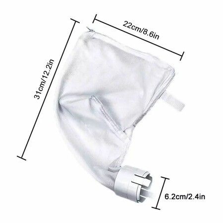 2 Piece Pool Replacement Filter Bags Pool Vacuum Bags For Polaris 360 380 Easy To Use