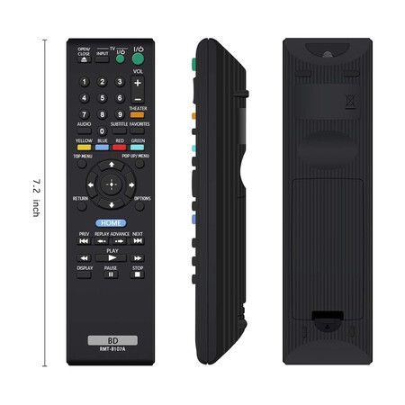 RMT-B107A Remote Replaced for Sony BLU RAY DVD Player BDP-S570 BDP-S370 BDP-BX37 BDPBX57 BDP-S270 BDP-S470