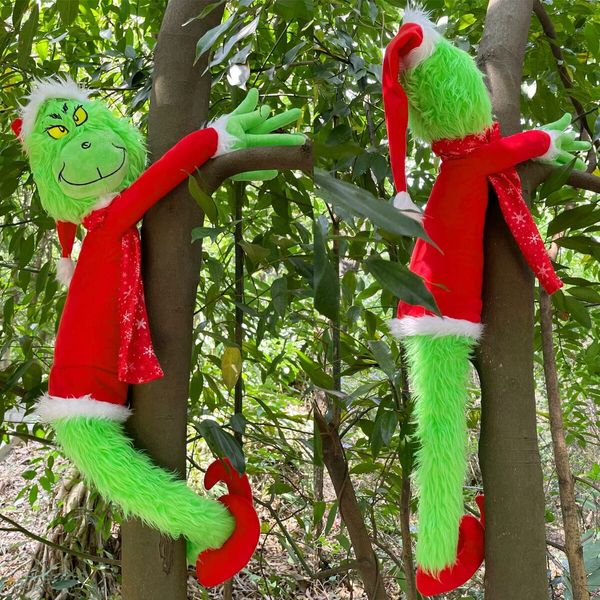 Christmas Decoration Plush Toy, 30 Inch Green Monster Plush Toy Suitable for Christmas Tree Home Decoration