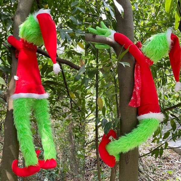 Christmas Decoration Plush Toy, 30 Inch Green Monster Plush Toy Suitable for Christmas Tree Home Decoration