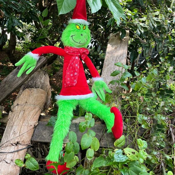 Christmas Decoration Plush Toy, 30 Inch Green Monster Plush Toy Suitable for Christmas Tree Home Decoration