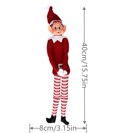 Christmas Elf Plush Toy, Long Naughty Christmas Elf Doll 15 inches