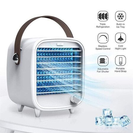 Portable Air Conditioner, Personal Air Cooler, Portable Mini Air Fan, Small Desktop Cooling Fan