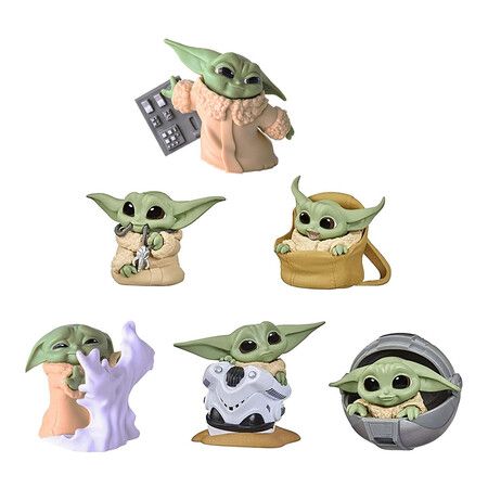 Baby Yoda Gifts,Baby Yoda Action Figure 2.2-Inch,Baby Yoda Doll,Baby Yoda Toys for Kid, Souvenir Desk Decoration for Adult(6 Pack)