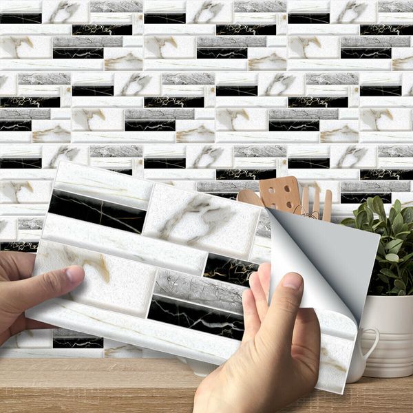 9pcs/27pcs/54pcs Wall Sticker Kitchen Tile Stickers Bathroom Self-adhesive Wall Decor Home DIY#5