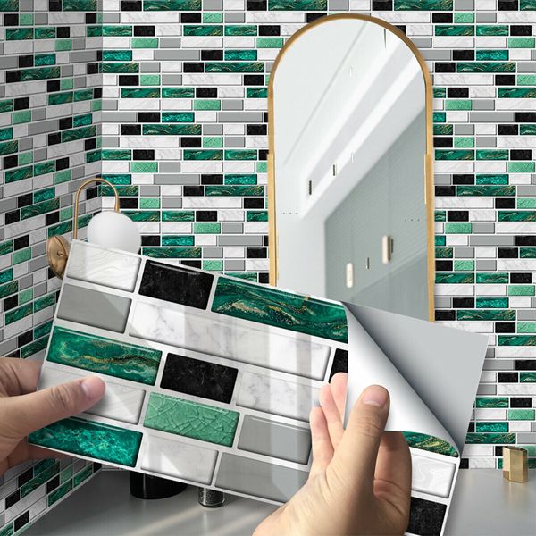 9pcs/27pcs/54pcs Wall Sticker Kitchen Tile Stickers Bathroom Self-adhesive Wall Decor Home DIY#5