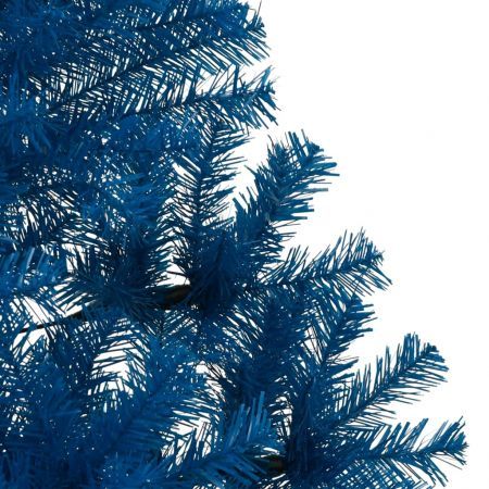 Artificial Half Christmas Tree with Stand Blue 210 cm PVC