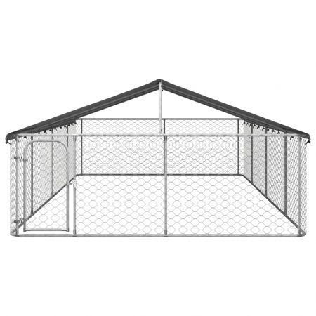 Outdoor Dog Kennel with Roof 600x300x150 cm