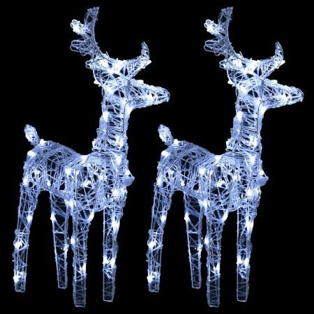 Reindeers & Sleigh Christmas Decoration 320 LEDs Acrylic