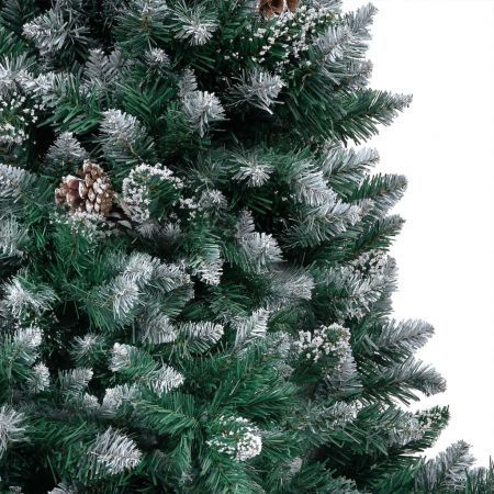 Artificial Christmas Tree with LEDs&Ball Set&Pine Cones 240 cm