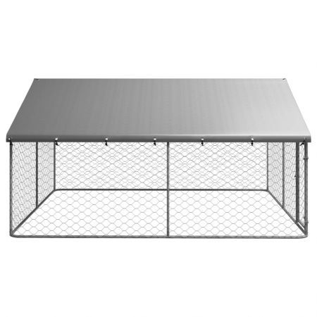 Outdoor Dog Kennel with Roof 300x300x150 cm