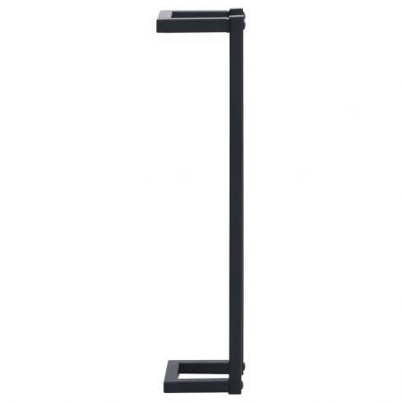 Towel Rack Black 12.5x12.5x60 cm Iron