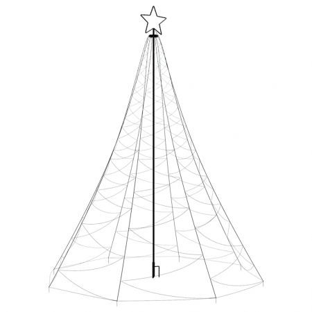 Christmas Tree with Spike Cold white 1400 LEDs 500 cm