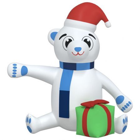 Christmas Inflatable Teddy Bear LED 180 cm