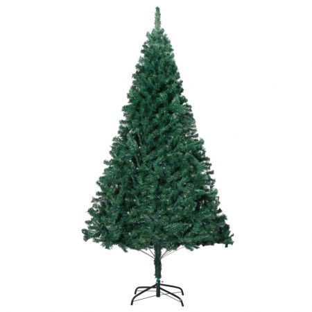 Artificial Christmas Tree with LEDs&Thick Branches Green 210 cm