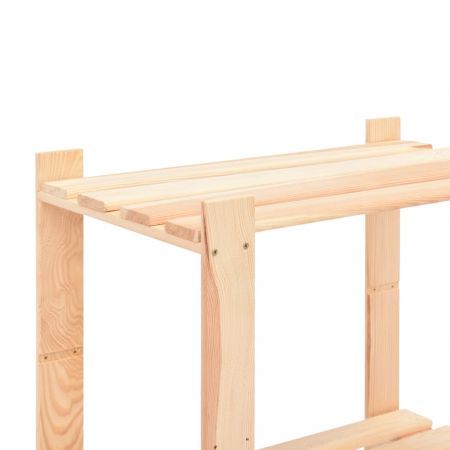 5-Tier Storage Rack 80x38x170 cm Solid Wood Pine 250 kg