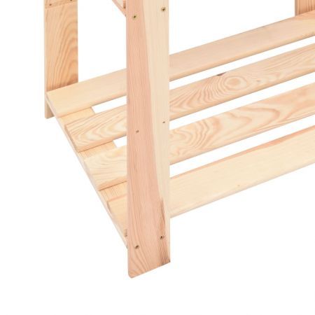 5-Tier Storage Rack 80x38x170 cm Solid Wood Pine 250 kg