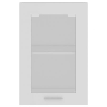 Hanging Glass Cabinet White 40x31x60 cm Engineered Wood