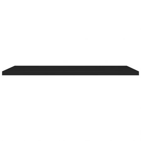 Floating Wall Shelves 2 pcs Black 120x23.5x3.8 cm MDF