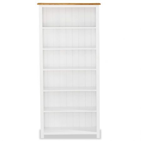 6-Tier Bookcase 80x22.5x170 cm Solid Wood Oak