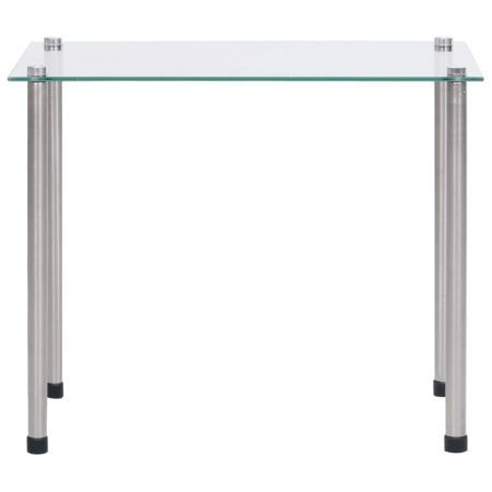 Nesting Tables 3 pcs Transparent Tempered Glass