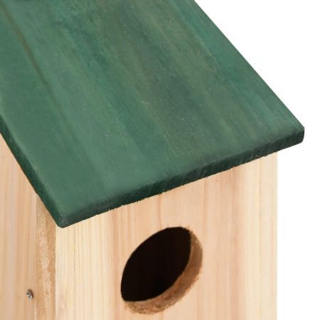 Bird Houses 10 pcs Solid Firwood 12x12x22 cm