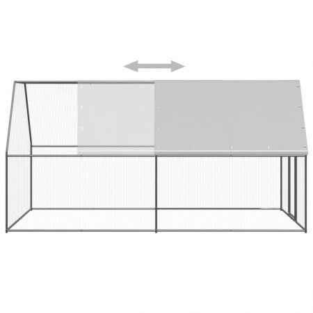 Outdoor Chicken Cage 2x2x2 m Galvanised Steel