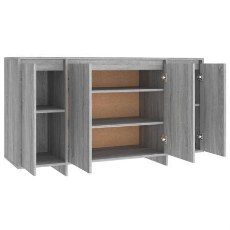 Sideboard Grey Sonoma 135x41x75 cm Engineered Wood