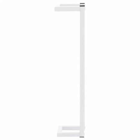 Towel Rack White 12.5x12.5x60 cm Steel