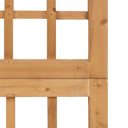 6-Panel Room Divider/Trellis Solid Fir Wood 242.5x180 cm